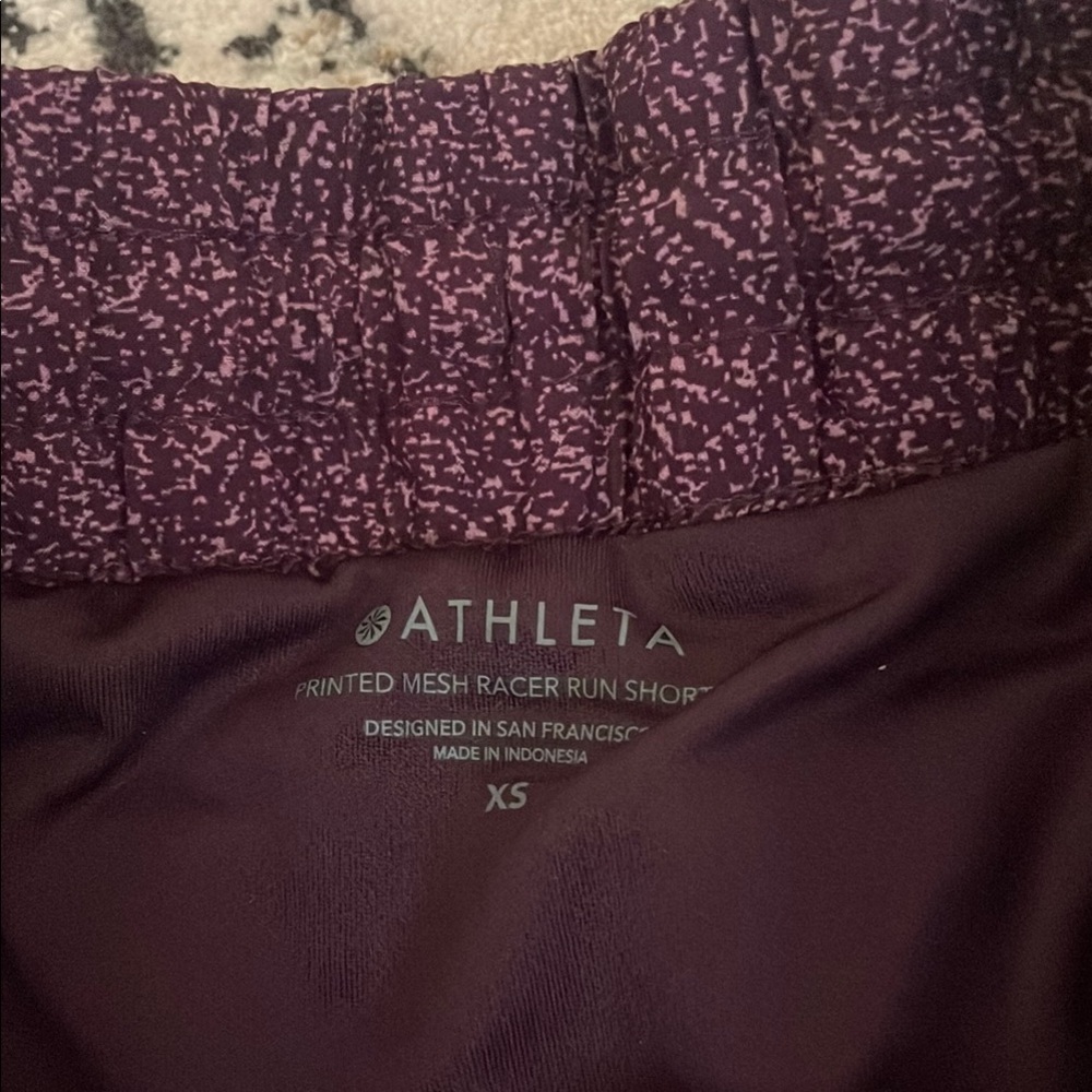 Athleta Mesh Racer Shorts - Picture 2 of 8